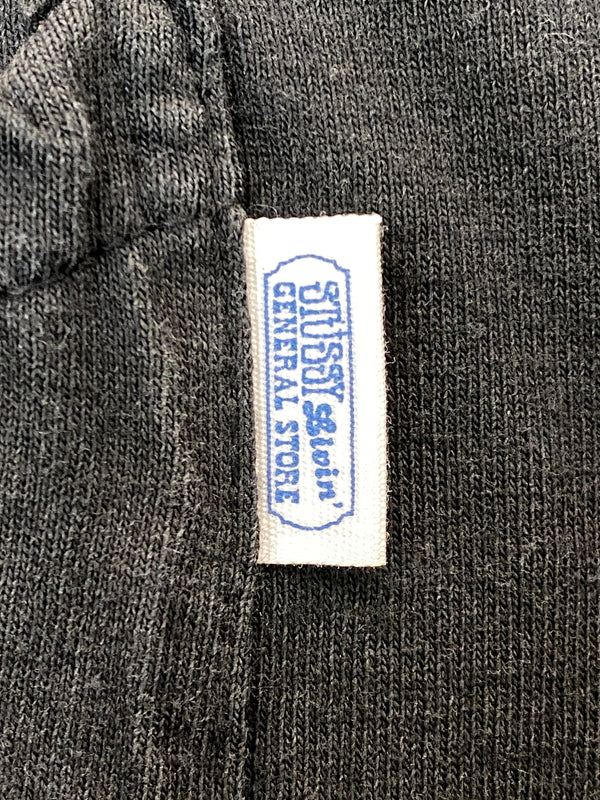 【中古品】【メンズ】 STUSSY ステューシー LIVIN CREW NECK POCKET TEE リビング クルーネック ポケット Tシャツ トップス 142-260626-jt-16-min サイズ：サイズ不明 下記参照 カラー：ブラック 万代Net店