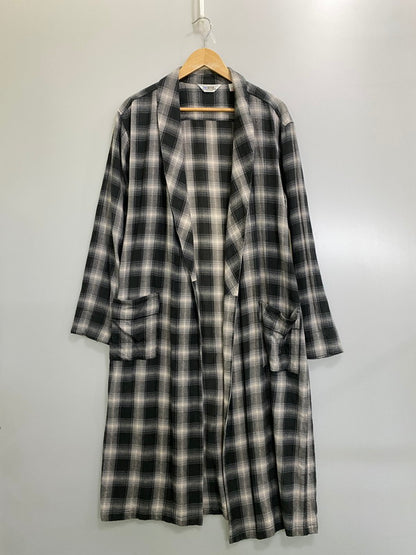 【中古品】【メンズ】 FIVE BROTHER ファイブブラザー 三角タグ 70S 80S CHECK LONG GOWN 70年代 80年代 チェック ロング ガウン アウター 146-260918-hu-39-min サイズ：S カラー：UNI 万代Net店