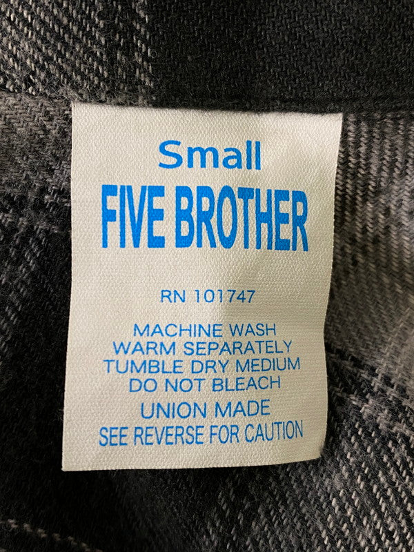【中古品】【メンズ】 FIVE BROTHER ファイブブラザー 三角タグ 70S 80S CHECK LONG GOWN 70年代 80年代 チェック ロング ガウン アウター 146-260918-hu-39-min サイズ：S カラー：UNI 万代Net店