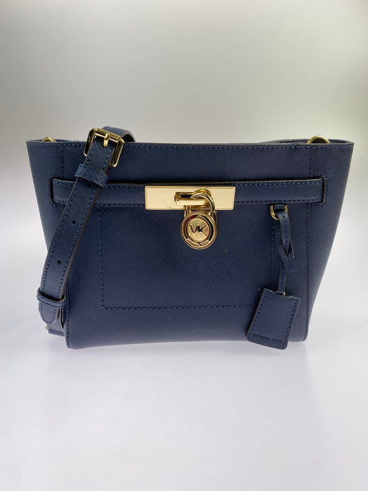 【中古品】【レディース】 Michael Kors マイケルコース ハミルトントラベラー ミディアム トップジップ メッセンジャー ショルダーバッグ 35F7GHXM2L カバン 188-251021-jt-18-min カラー：ネイビー 万代Net店