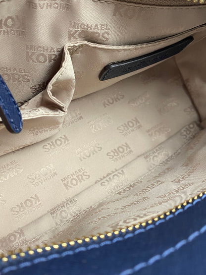 【中古品】【レディース】 Michael Kors マイケルコース ハミルトントラベラー ミディアム トップジップ メッセンジャー ショルダーバッグ 35F7GHXM2L カバン 188-251021-jt-18-min カラー：ネイビー 万代Net店