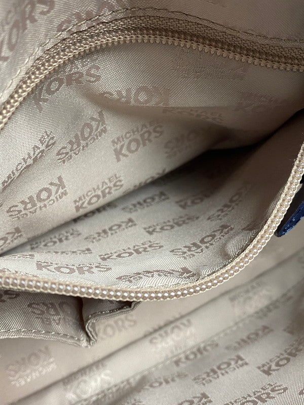 【中古品】【レディース】 Michael Kors マイケルコース ハミルトントラベラー ミディアム トップジップ メッセンジャー ショルダーバッグ 35F7GHXM2L カバン 188-251021-jt-18-min カラー：ネイビー 万代Net店