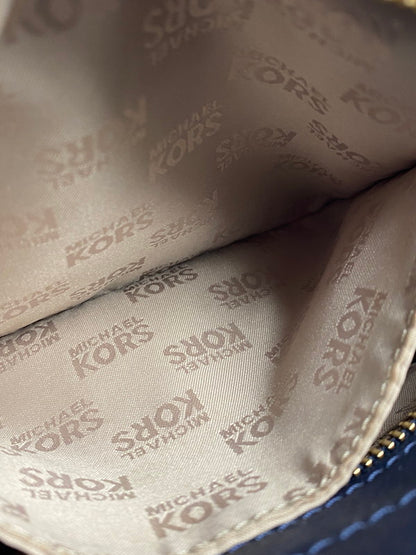 【中古品】【レディース】 Michael Kors マイケルコース ハミルトントラベラー ミディアム トップジップ メッセンジャー ショルダーバッグ 35F7GHXM2L カバン 188-251021-jt-18-min カラー：ネイビー 万代Net店