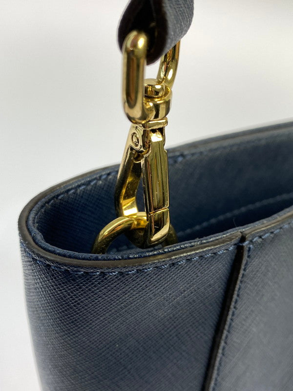 【中古品】【レディース】 Michael Kors マイケルコース ハミルトントラベラー ミディアム トップジップ メッセンジャー ショルダーバッグ 35F7GHXM2L カバン 188-251021-jt-18-min カラー：ネイビー 万代Net店
