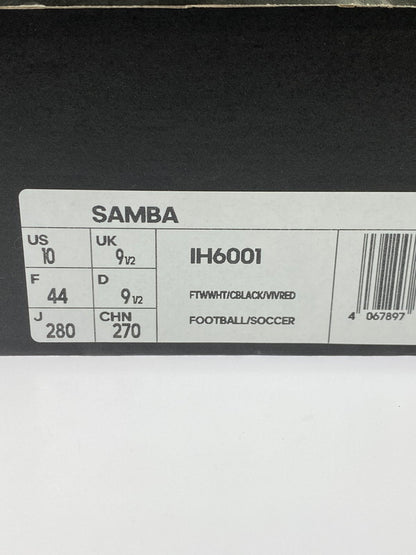 【未使用品】【メンズ】 adidas アディダス SAMBA IH6001 サンバ スニーカー 靴 161-251007-kk-17-min カラー：FTWWHT/CBLACK/VIVRED 万代Net店