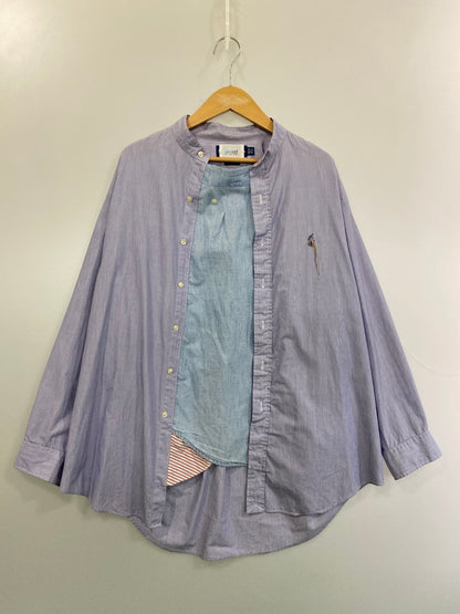 【中古品】【メンズ】 YOUSED ユーズド REMAKE SHIRT リメイク シャツ メンズ トップス 長袖 146-251214-em-19-min カラー：ライトパープル系 万代Net店