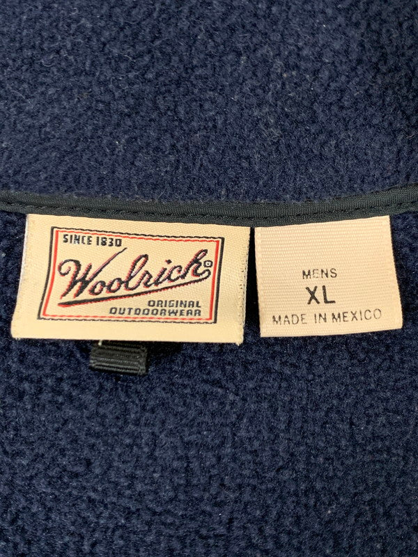 【現状渡し品】【メンズ】 WOOLRICH ウールリッチ 90S FLEECE VEST フリースベスト アウター 146-251122-AS-14-min サイズ：XL カラー：ネイビー 万代Net店