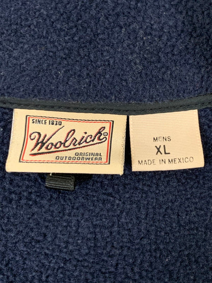 【現状渡し品】【メンズ】 WOOLRICH ウールリッチ 90S FLEECE VEST フリースベスト アウター 146-251122-AS-14-min サイズ：XL カラー：ネイビー 万代Net店