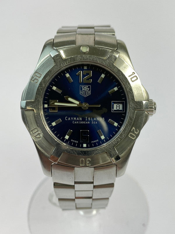 【中古品】【メンズ】 TAG HEUER タグホイヤー WN111M CAYMAN ISLANDS 2000 エクスクルーシブ ケイマン諸島 世界2000本限定 クォーツ 腕時計 195-251016-kk-35-min カラー：シルバー 万代Net店