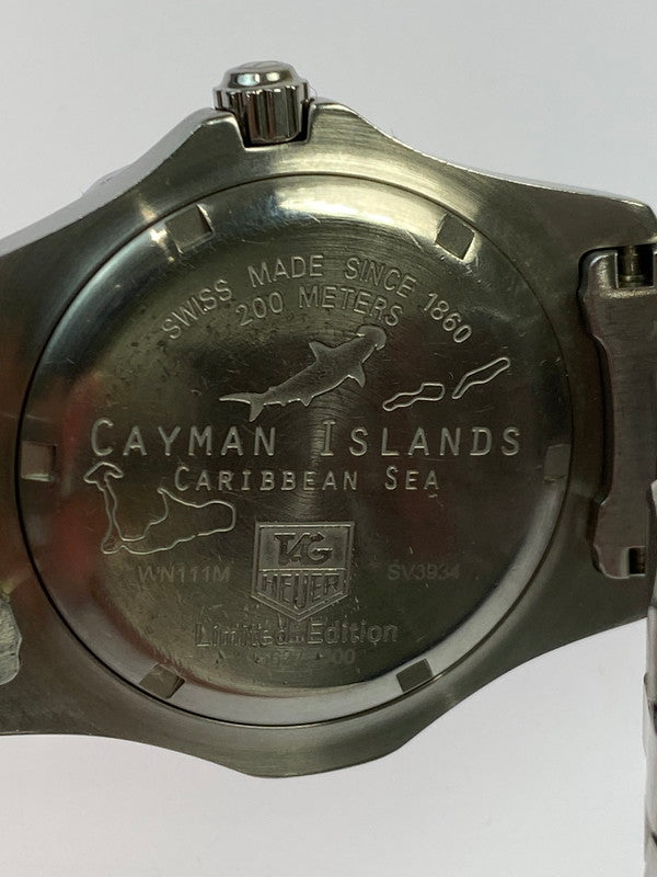【中古品】【メンズ】 TAG HEUER タグホイヤー WN111M CAYMAN ISLANDS 2000 エクスクルーシブ ケイマン諸島 世界2000本限定 クォーツ 腕時計 195-251016-kk-35-min カラー：シルバー 万代Net店