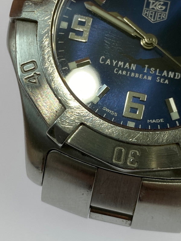 【中古品】【メンズ】 TAG HEUER タグホイヤー WN111M CAYMAN ISLANDS 2000 エクスクルーシブ ケイマン諸島 世界2000本限定 クォーツ 腕時計 195-251016-kk-35-min カラー：シルバー 万代Net店