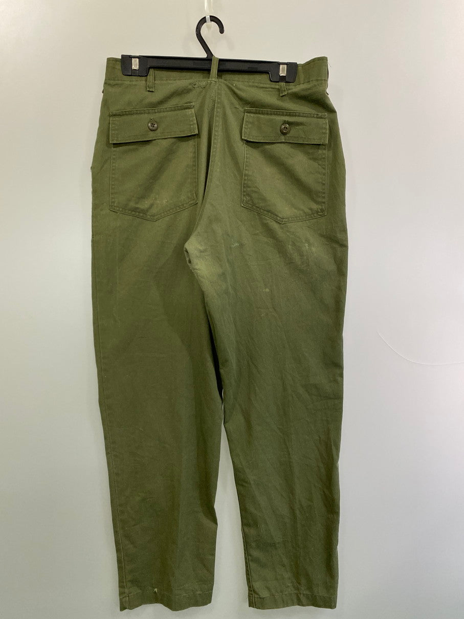 【現状渡し品】【メンズ】 U.S.ARMY ユーエスアーミー 8405-00-610-2693 60-70S UTILITY PANT ユーティリティパンツ 157-251012-ks-49-min サイズ：36×31 カラー：グリーンカーキ 万代Net店