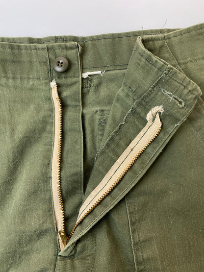 【現状渡し品】【メンズ】 U.S.ARMY ユーエスアーミー 8405-00-610-2693 60-70S UTILITY PANT ユーティリティパンツ 157-251012-ks-49-min サイズ：36×31 カラー：グリーンカーキ 万代Net店