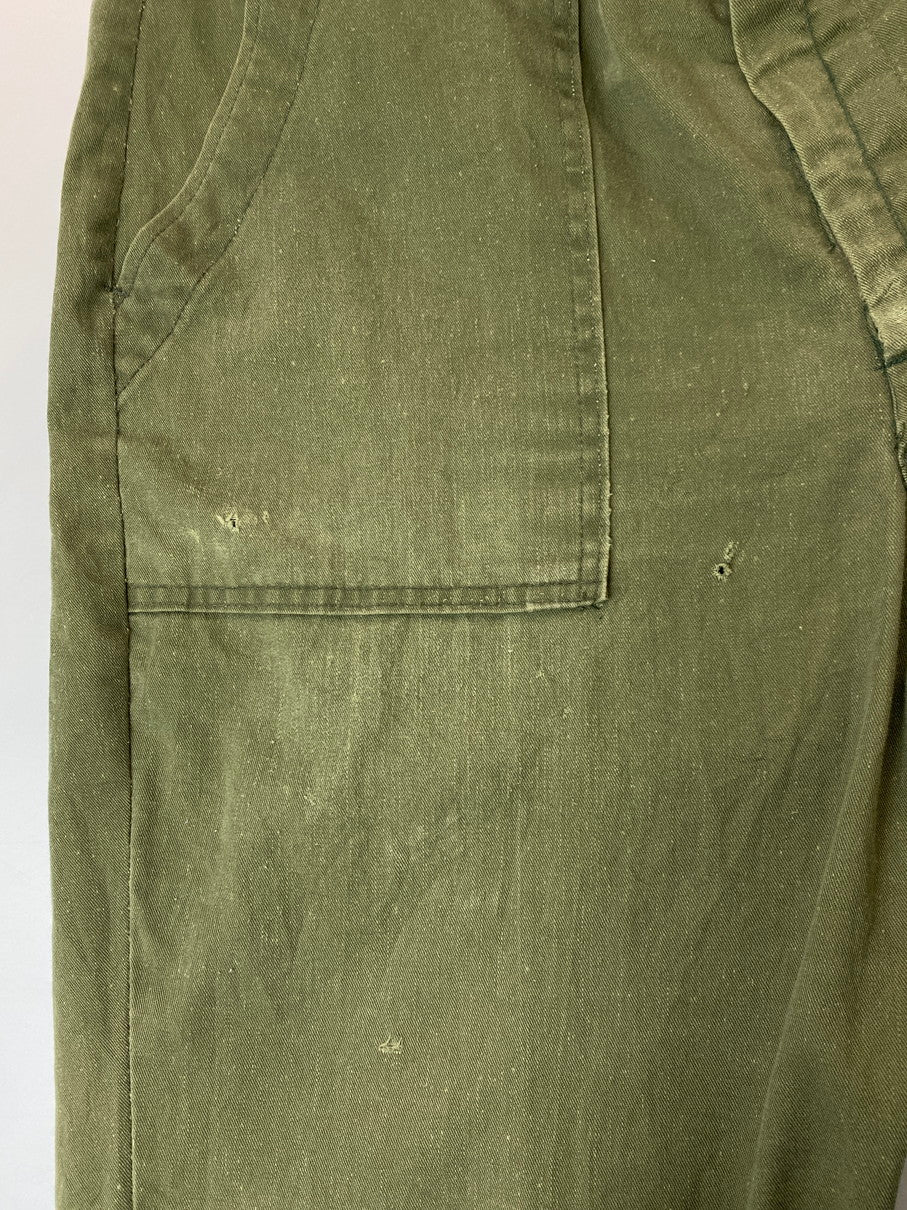 【現状渡し品】【メンズ】 U.S.ARMY ユーエスアーミー 8405-00-610-2693 60-70S UTILITY PANT ユーティリティパンツ 157-251012-ks-49-min サイズ：36×31 カラー：グリーンカーキ 万代Net店