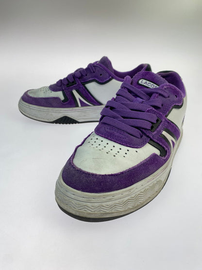 【中古品】【レディース】 LACOSTE ラコステ LOW CUT SNEAKER L001 223 3 SFA ローカット スニーカー 靴 166-251011-kk-09-min サイズ：6 カラー：WHITE/PURPLE 万代Net店