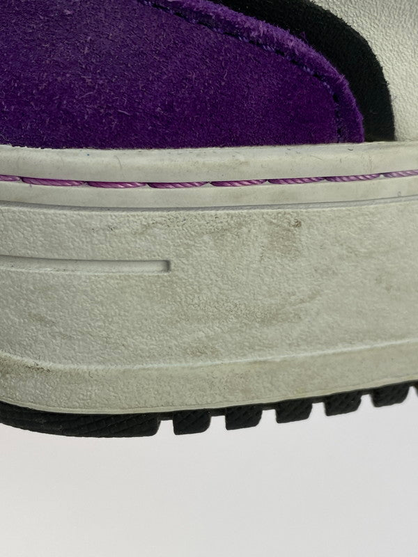 【中古品】【レディース】 LACOSTE ラコステ LOW CUT SNEAKER L001 223 3 SFA ローカット スニーカー 靴 166-251011-kk-09-min サイズ：6 カラー：WHITE/PURPLE 万代Net店