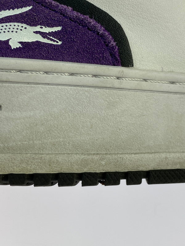 【中古品】【レディース】 LACOSTE ラコステ LOW CUT SNEAKER L001 223 3 SFA ローカット スニーカー 靴 166-251011-kk-09-min サイズ：6 カラー：WHITE/PURPLE 万代Net店