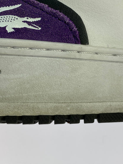 【中古品】【レディース】 LACOSTE ラコステ LOW CUT SNEAKER L001 223 3 SFA ローカット スニーカー 靴 166-251011-kk-09-min サイズ：6 カラー：WHITE/PURPLE 万代Net店