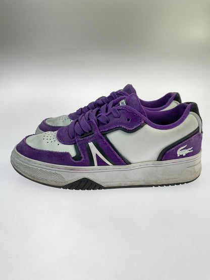 【中古品】【レディース】 LACOSTE ラコステ LOW CUT SNEAKER L001 223 3 SFA ローカット スニーカー 靴 166-251011-kk-09-min サイズ：6 カラー：WHITE/PURPLE 万代Net店