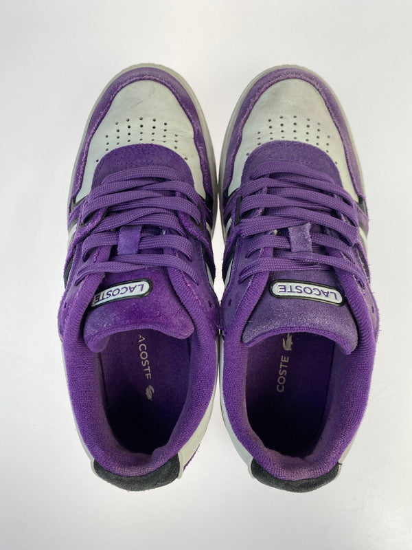 【中古品】【レディース】 LACOSTE ラコステ LOW CUT SNEAKER L001 223 3 SFA ローカット スニーカー 靴 166-251011-kk-09-min サイズ：6 カラー：WHITE/PURPLE 万代Net店