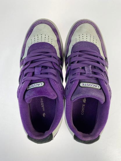 【中古品】【レディース】 LACOSTE ラコステ LOW CUT SNEAKER L001 223 3 SFA ローカット スニーカー 靴 166-251011-kk-09-min サイズ：6 カラー：WHITE/PURPLE 万代Net店