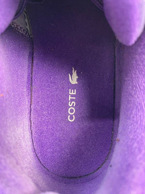 【中古品】【レディース】 LACOSTE ラコステ LOW CUT SNEAKER L001 223 3 SFA ローカット スニーカー 靴 166-251011-kk-09-min サイズ：6 カラー：WHITE/PURPLE 万代Net店