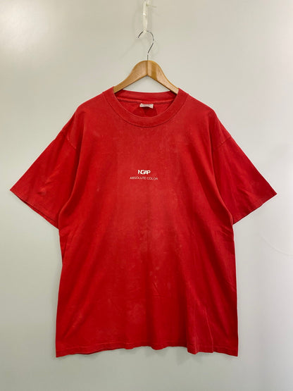 【中古品】【メンズ】 NGAP エヌジーエイピー 90's ABSOLUTE COLOR TEE アブソリュートカラー Tシャツ 半袖 トップス 142-251030-kk-38-min サイズ：XL カラー：レッド 万代Net店