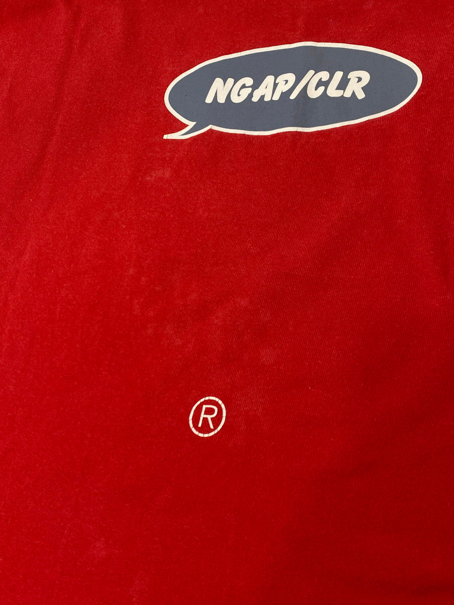 【中古品】【メンズ】 NGAP エヌジーエイピー 90's ABSOLUTE COLOR TEE アブソリュートカラー Tシャツ 半袖 トップス 142-251030-kk-38-min サイズ：XL カラー：レッド 万代Net店