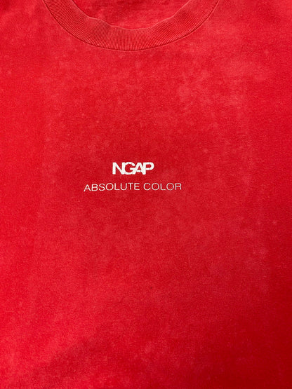 【中古品】【メンズ】 NGAP エヌジーエイピー 90's ABSOLUTE COLOR TEE アブソリュートカラー Tシャツ 半袖 トップス 142-251030-kk-38-min サイズ：XL カラー：レッド 万代Net店