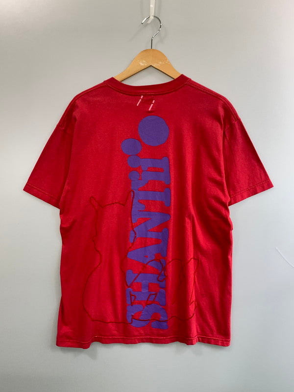 【中古品】【メンズ】 SHANTII シャンティ BLACK FLAG TEE RED ブラック フラッグ ティー レッド メンズ 半袖 ショートスリーブ Tシャツ 142-260630-hu-07-min サイズ：L カラー：レッド 万代Net店