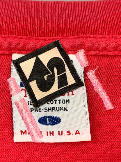 【中古品】【メンズ】 SHANTII シャンティ BLACK FLAG TEE RED ブラック フラッグ ティー レッド メンズ 半袖 ショートスリーブ Tシャツ 142-260630-hu-07-min サイズ：L カラー：レッド 万代Net店