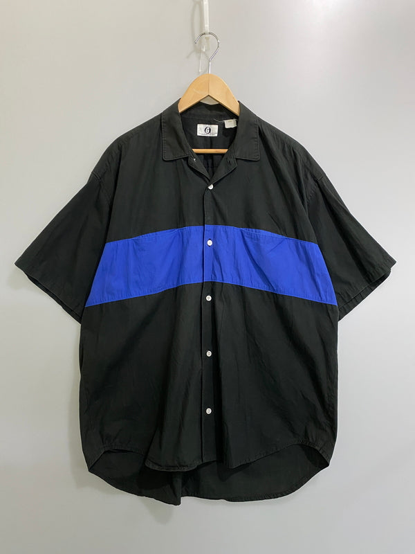 【中古品】【メンズ】 GOOD ENOUGH 90S SS SHIRT BLACK NAVY メンズ 半袖 ショートスリーブ 142-260630-hu-23-min カラー：ブラック 万代Net店