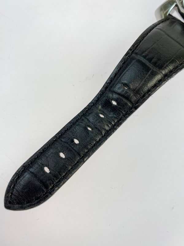 【中古品】【メンズ】 Gaga Milano ガガ・ミラノ 11423 MANUALE 48MM 手巻き 腕時計 197-251019-AS-10-min カラー：ブラック/シルバー 万代Net店