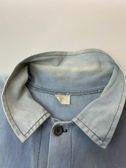 【現状渡し品】【メンズ】 EURO VINTAGE ヨーロッパ古着 WORK JACKET ワークジャケット ライトアウター 146-251030-kk-46-min サイズ：表記無し 下記参照 カラー：ライトブルー 万代Net店