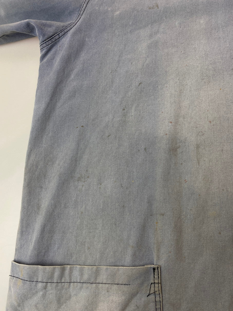 【現状渡し品】【メンズ】 EURO VINTAGE ヨーロッパ古着 WORK JACKET ワークジャケット ライトアウター 146-251030-kk-46-min サイズ：表記無し 下記参照 カラー：ライトブルー 万代Net店