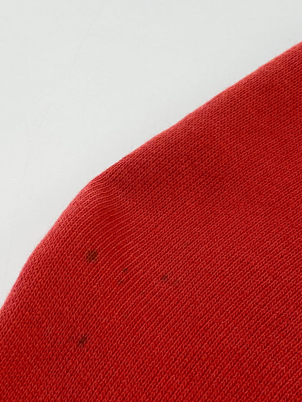 【中古品】【メンズ】 JERZEES ジャージーズ DON'T WORRY BE HAPPY スウェットシャツ トレーナー 146-260718-AS-52-min サイズ：S 34-36 カラー：レッド 万代Net店