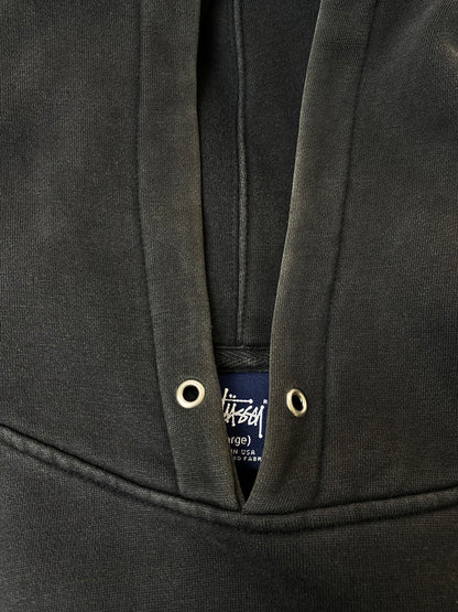 【中古品】【メンズ】 STUSSY ステューシー 90'S STUCCI HOODIE 90年代 スウェット フーディー パーカー メンズ トップス 142-251019-em-60-min サイズ：L カラー：ブラック 万代Net店
