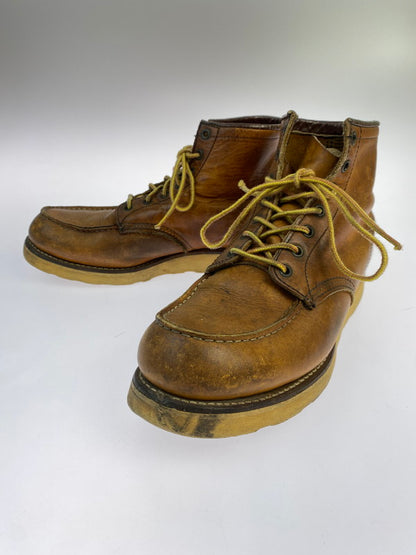 【中古品】【メンズ】 RED WING レッドウィング 90's IRISH SETTER CLASSIC MOC TOE BOOTS 875 90年代 アイリッシュセッター クラシックモックトゥー ブーツ 靴 サイド刺繍羽タグ 164-251011-kk-15-min サイズ：9 カラー：ブラウン系 万代Net店