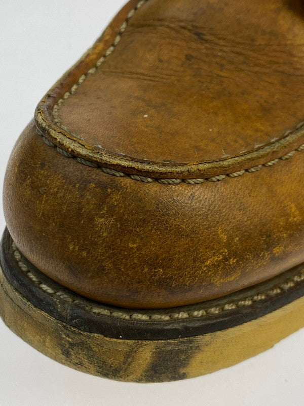 【中古品】【メンズ】 RED WING レッドウィング 90's IRISH SETTER CLASSIC MOC TOE BOOTS 875 90年代 アイリッシュセッター クラシックモックトゥー ブーツ 靴 サイド刺繍羽タグ 164-251011-kk-15-min サイズ：9 カラー：ブラウン系 万代Net店