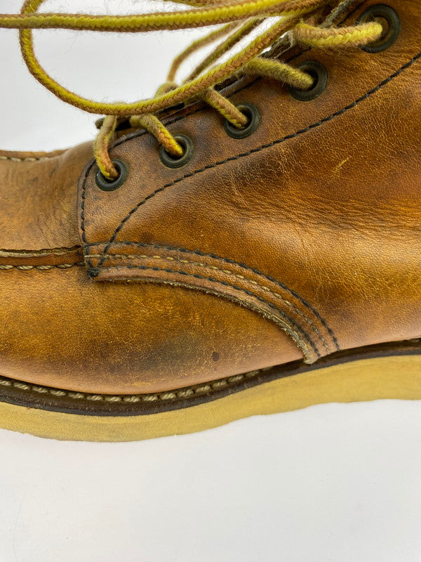 【中古品】【メンズ】 RED WING レッドウィング 90's IRISH SETTER CLASSIC MOC TOE BOOTS 875 90年代 アイリッシュセッター クラシックモックトゥー ブーツ 靴 サイド刺繍羽タグ 164-251011-kk-15-min サイズ：9 カラー：ブラウン系 万代Net店