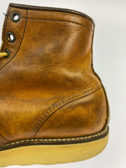 【中古品】【メンズ】 RED WING レッドウィング 90's IRISH SETTER CLASSIC MOC TOE BOOTS 875 90年代 アイリッシュセッター クラシックモックトゥー ブーツ 靴 サイド刺繍羽タグ 164-251011-kk-15-min サイズ：9 カラー：ブラウン系 万代Net店