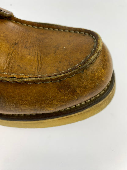 【中古品】【メンズ】 RED WING レッドウィング 90's IRISH SETTER CLASSIC MOC TOE BOOTS 875 90年代 アイリッシュセッター クラシックモックトゥー ブーツ 靴 サイド刺繍羽タグ 164-251011-kk-15-min サイズ：9 カラー：ブラウン系 万代Net店