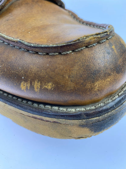 【中古品】【メンズ】 RED WING レッドウィング 90's IRISH SETTER CLASSIC MOC TOE BOOTS 875 90年代 アイリッシュセッター クラシックモックトゥー ブーツ 靴 サイド刺繍羽タグ 164-251011-kk-15-min サイズ：9 カラー：ブラウン系 万代Net店