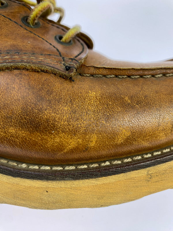 【中古品】【メンズ】 RED WING レッドウィング 90's IRISH SETTER CLASSIC MOC TOE BOOTS 875 90年代 アイリッシュセッター クラシックモックトゥー ブーツ 靴 サイド刺繍羽タグ 164-251011-kk-15-min サイズ：9 カラー：ブラウン系 万代Net店