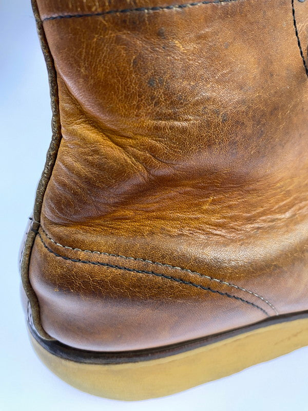 【中古品】【メンズ】 RED WING レッドウィング 90's IRISH SETTER CLASSIC MOC TOE BOOTS 875 90年代 アイリッシュセッター クラシックモックトゥー ブーツ 靴 サイド刺繍羽タグ 164-251011-kk-15-min サイズ：9 カラー：ブラウン系 万代Net店