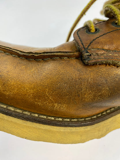 【中古品】【メンズ】 RED WING レッドウィング 90's IRISH SETTER CLASSIC MOC TOE BOOTS 875 90年代 アイリッシュセッター クラシックモックトゥー ブーツ 靴 サイド刺繍羽タグ 164-251011-kk-15-min サイズ：9 カラー：ブラウン系 万代Net店