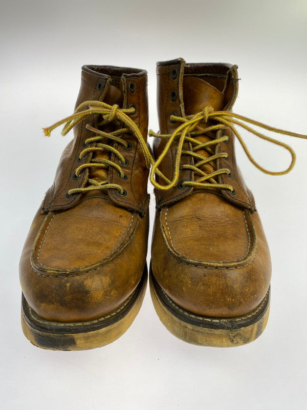 【中古品】【メンズ】 RED WING レッドウィング 90's IRISH SETTER CLASSIC MOC TOE BOOTS 875 90年代 アイリッシュセッター クラシックモックトゥー ブーツ 靴 サイド刺繍羽タグ 164-251011-kk-15-min サイズ：9 カラー：ブラウン系 万代Net店