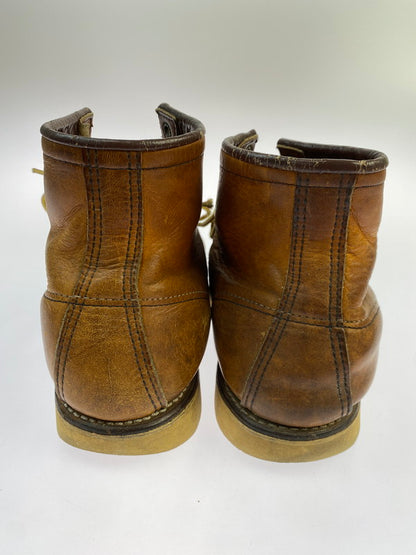 【中古品】【メンズ】 RED WING レッドウィング 90's IRISH SETTER CLASSIC MOC TOE BOOTS 875 90年代 アイリッシュセッター クラシックモックトゥー ブーツ 靴 サイド刺繍羽タグ 164-251011-kk-15-min サイズ：9 カラー：ブラウン系 万代Net店