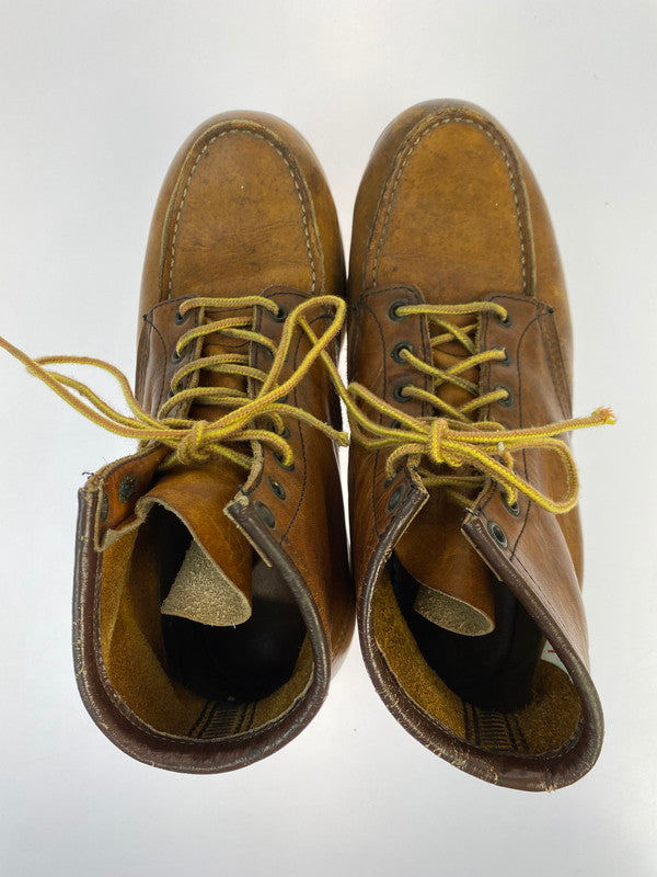 【中古品】【メンズ】 RED WING レッドウィング 90's IRISH SETTER CLASSIC MOC TOE BOOTS 875 90年代 アイリッシュセッター クラシックモックトゥー ブーツ 靴 サイド刺繍羽タグ 164-251011-kk-15-min サイズ：9 カラー：ブラウン系 万代Net店