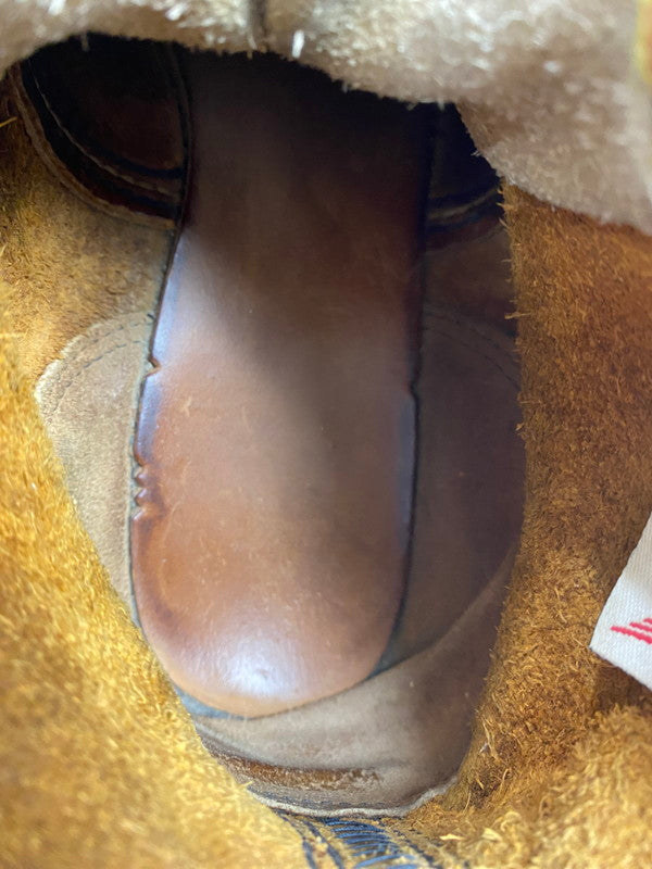 【中古品】【メンズ】 RED WING レッドウィング 90's IRISH SETTER CLASSIC MOC TOE BOOTS 875 90年代 アイリッシュセッター クラシックモックトゥー ブーツ 靴 サイド刺繍羽タグ 164-251011-kk-15-min サイズ：9 カラー：ブラウン系 万代Net店